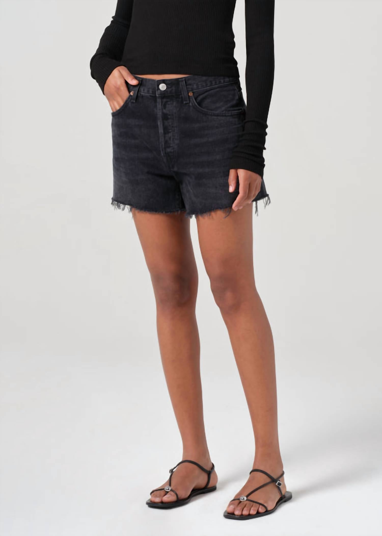 Agolde - Parker Long Jean Shorts