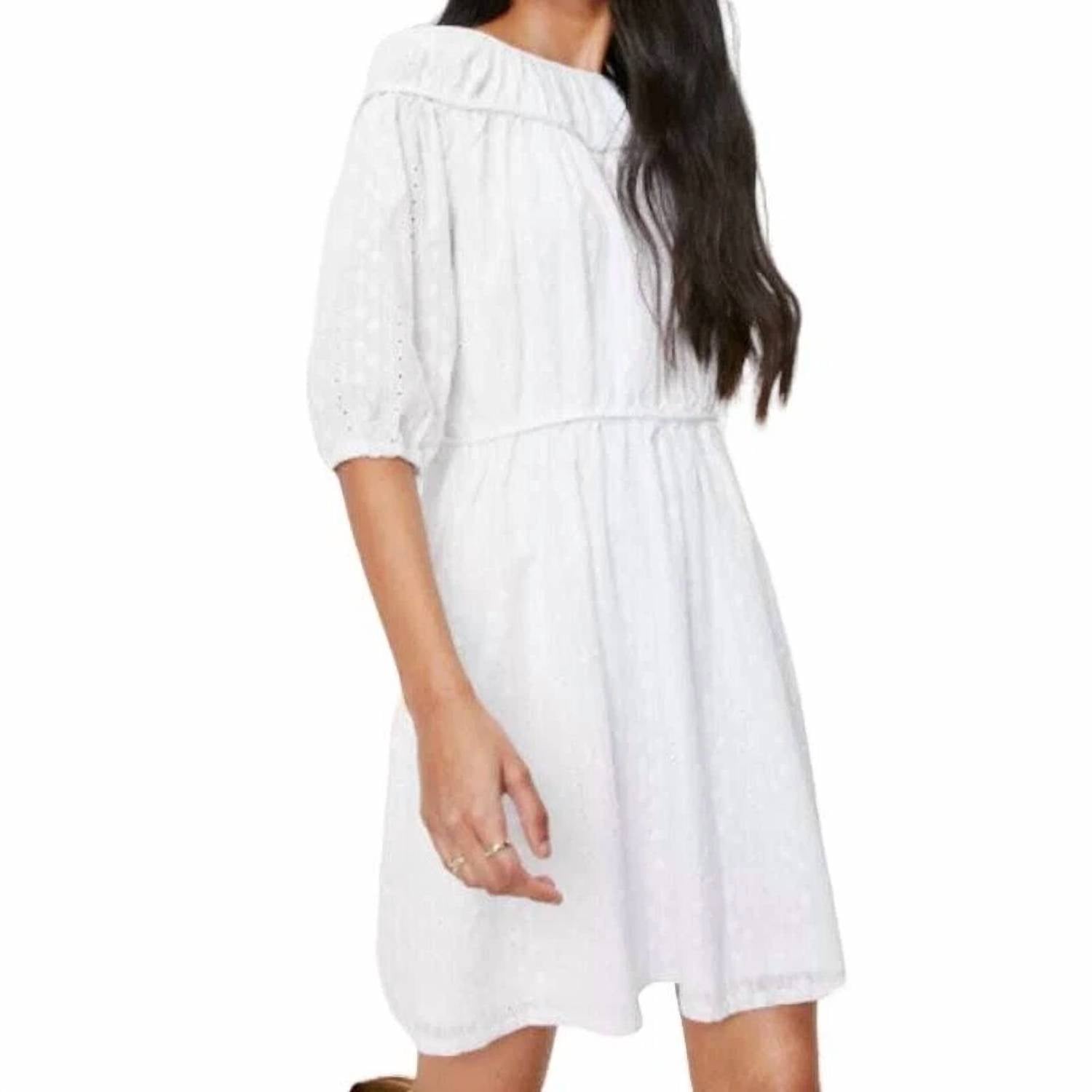 Nasty Gal - Broderie Tie Back Mini Dress