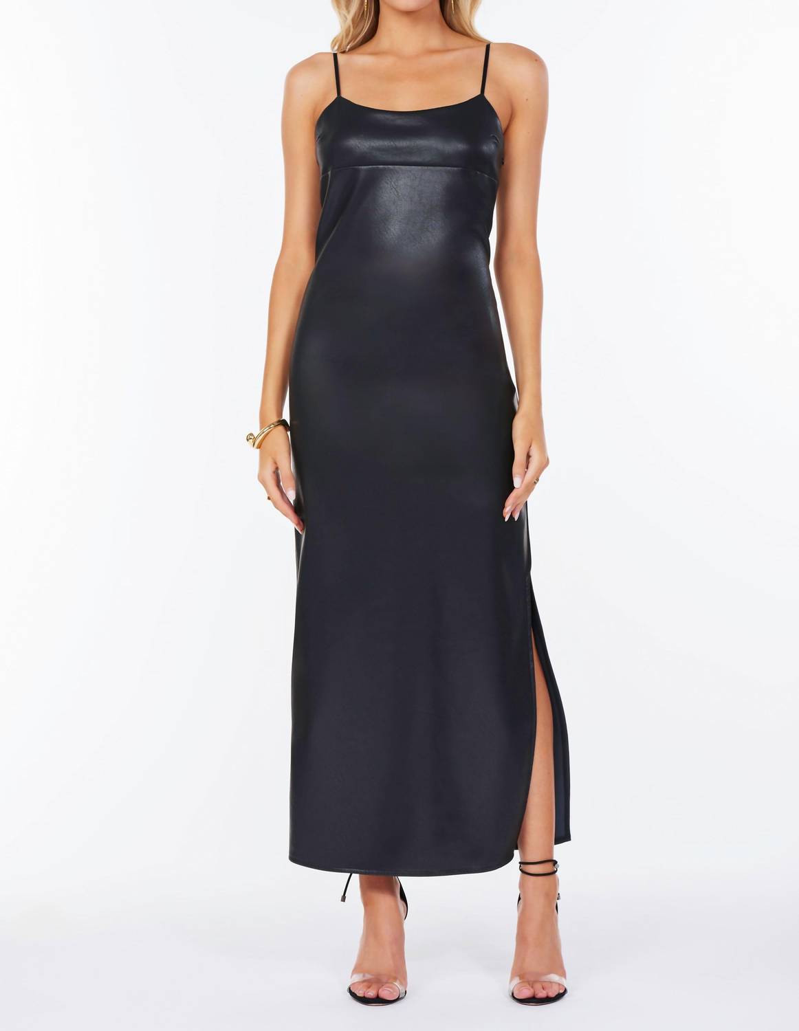 Bishop + Young - Tyler Faux Leather Midi Dress