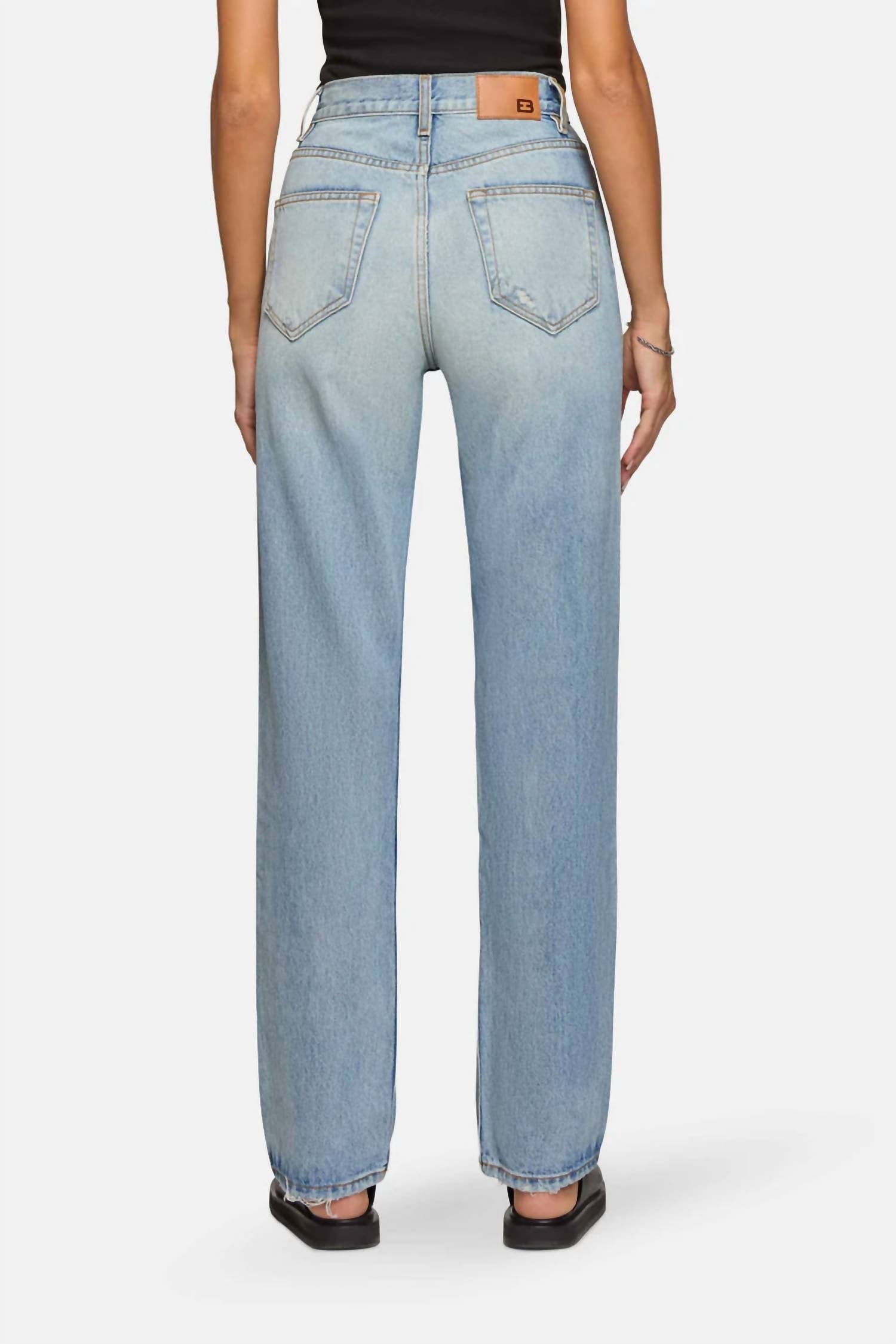 Eb Denim - High Rise Straight Jeans