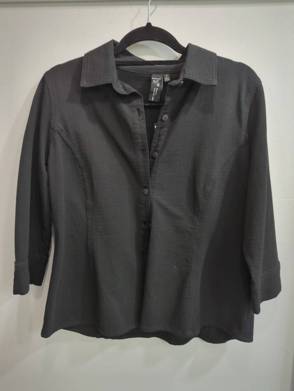 Focus Fashion - Women's 3/4 Sleeve Button Down Blouse