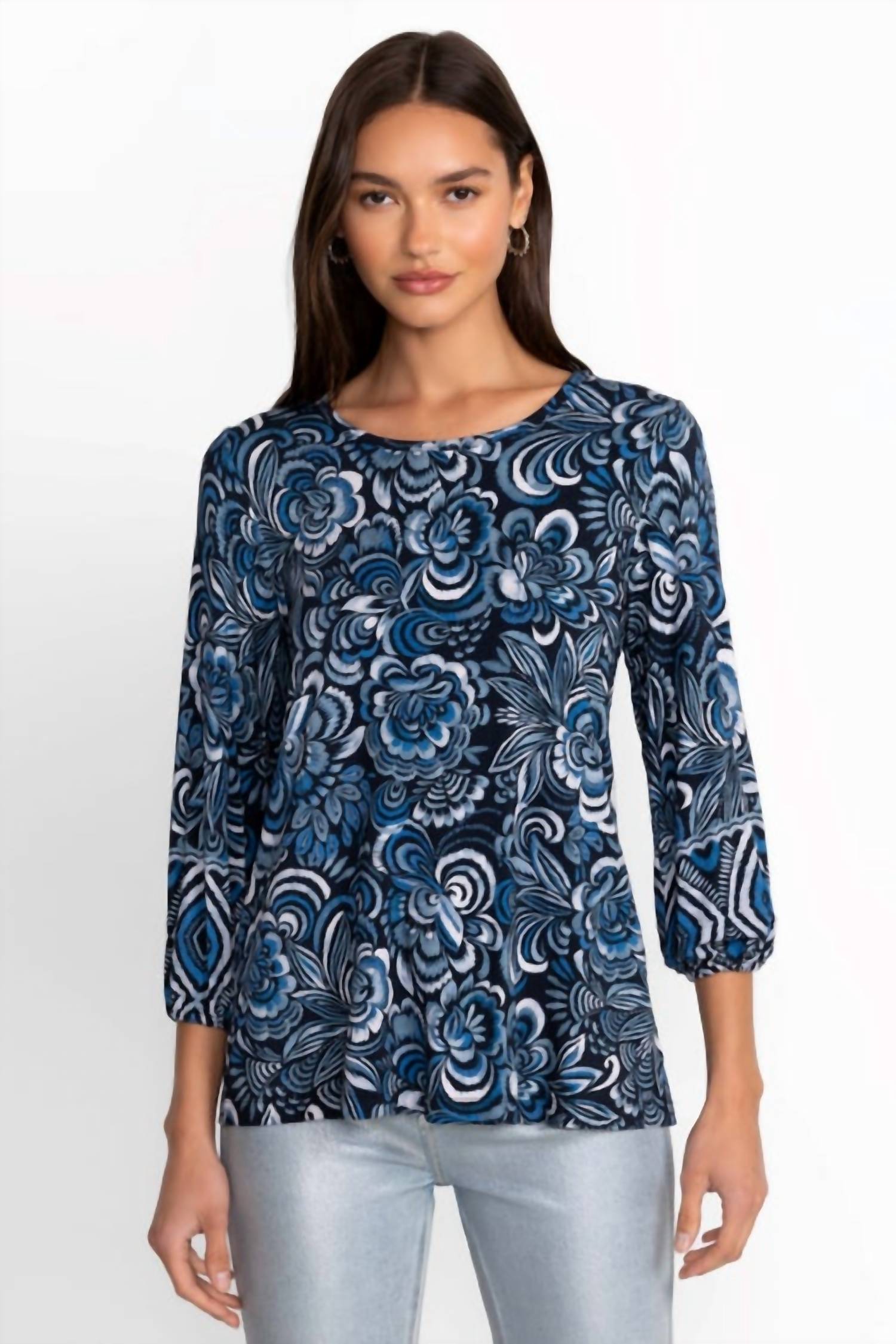 Johnny Was - THE JANIE FAVORITE PUFF SLEEVE KNIT TEE