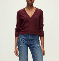 Veronica Beard - Coleta V-neck Cashmere Sweater