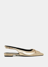 SHU SHOP Women's Amy Slingback Flats in gold - women's flats
