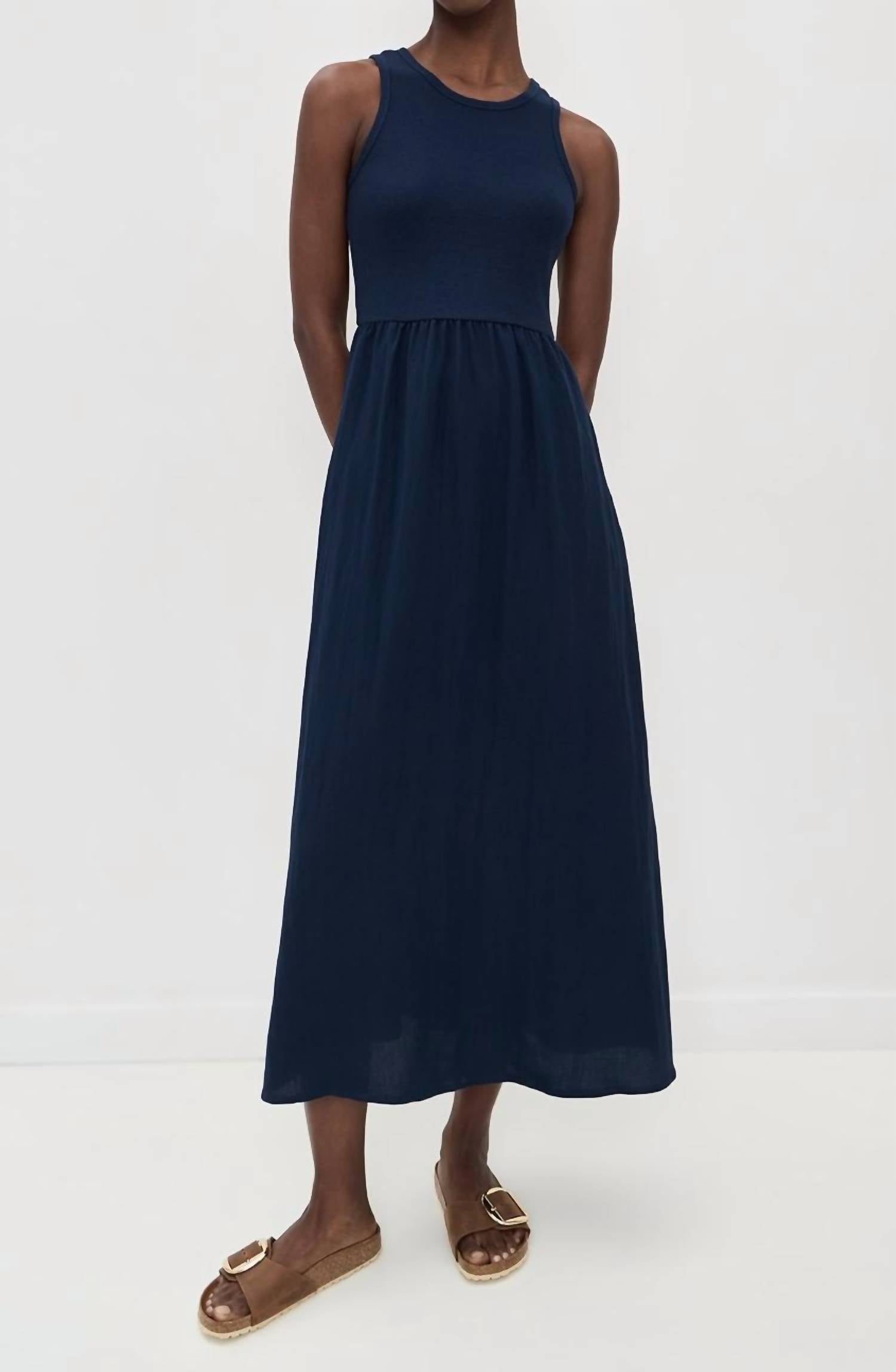 Z Supply Charlotte Midi Dress in eclipse - women's dress