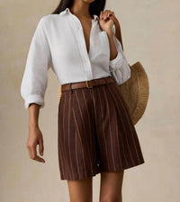 Faherty - Sun Striped Pleated Short