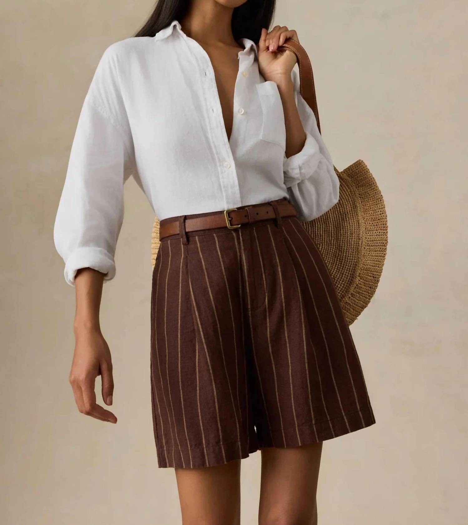 Faherty - Sun Striped Pleated Short