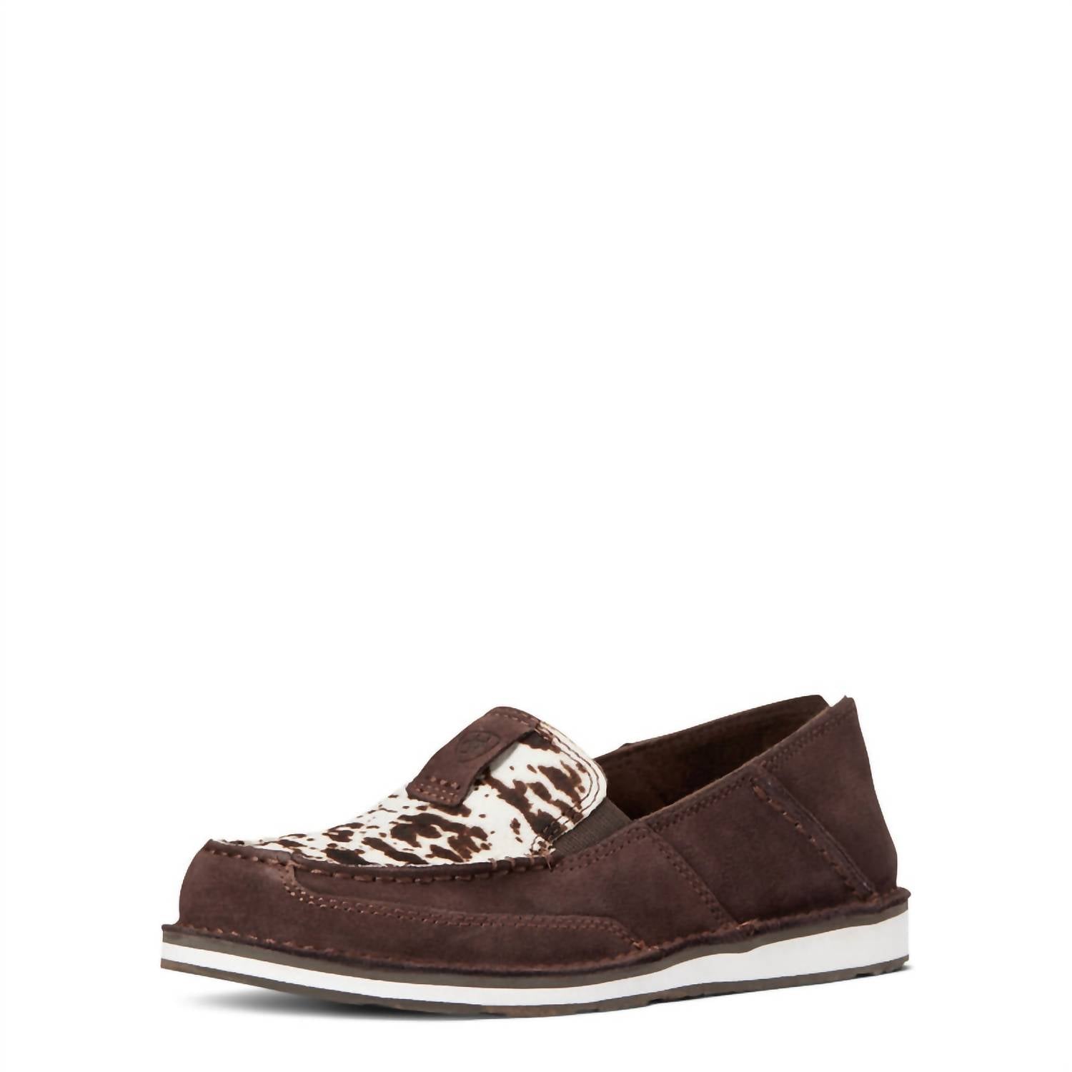 ARIAT Women's Cruiser Shoe in chocolate chip suede - women's flats
