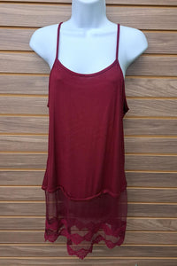 Bijorca - Women's Lace Bottom Tank