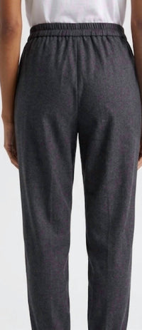 Stella McCartney Iconic Flannel Jogger in ash grey - women's pants - detail view