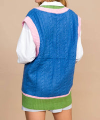 Frnch - Color Block Sweater Vest