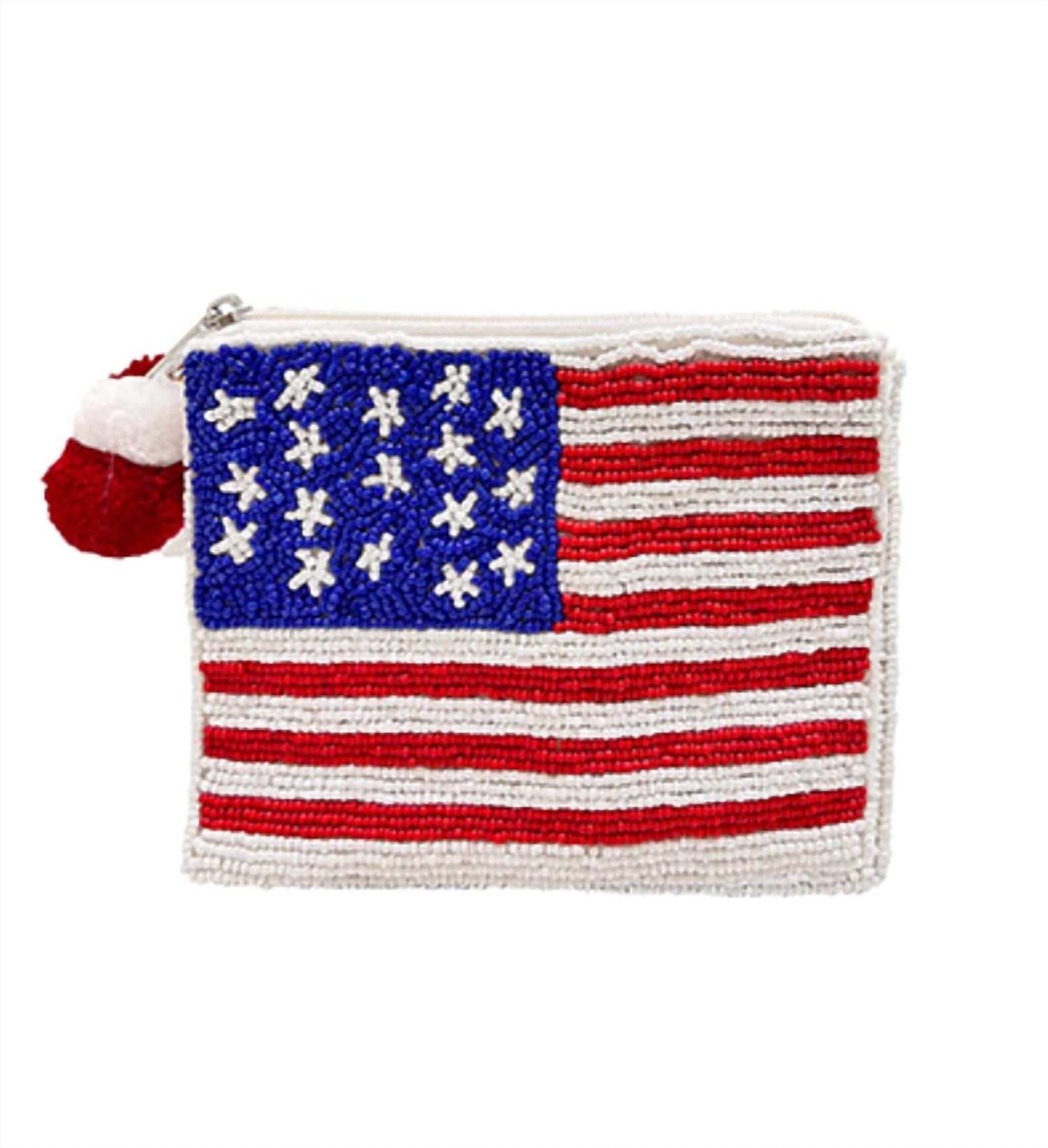 Golden Stella - American Flag Coin Pouch