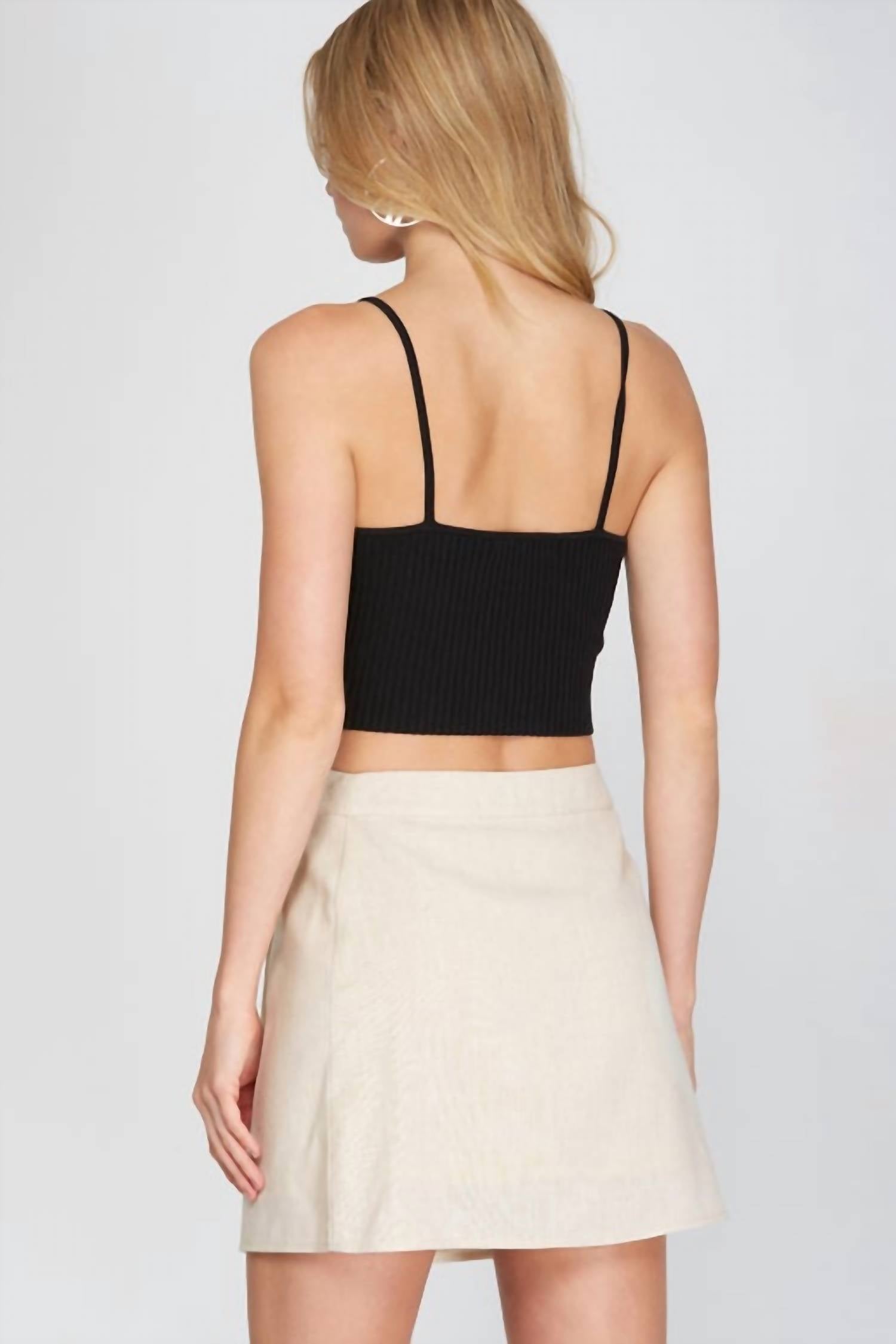 She + Sky - Wrap skirt linen