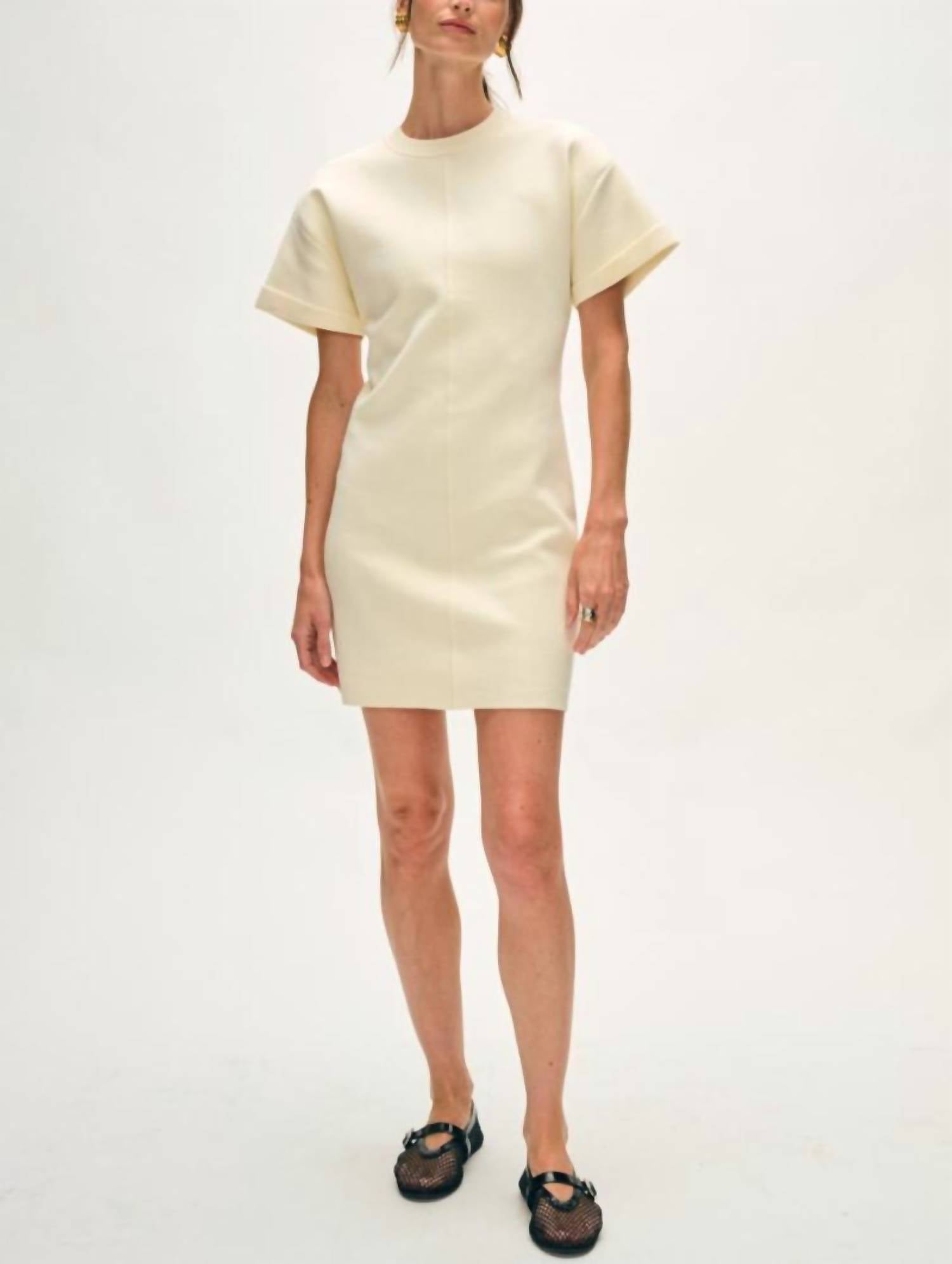 White + Warren - Superfine Organic Cotton Waisted Dress