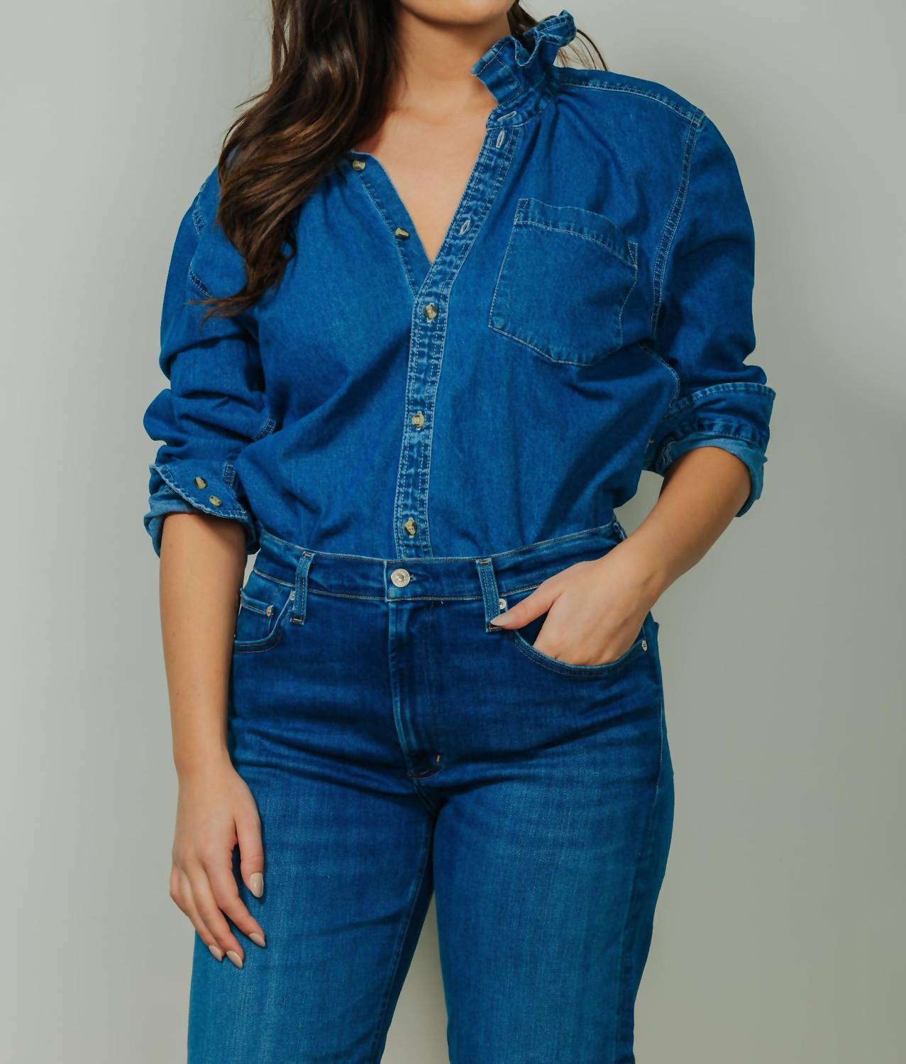 Shop Kmj - Quarantina Button Down Top