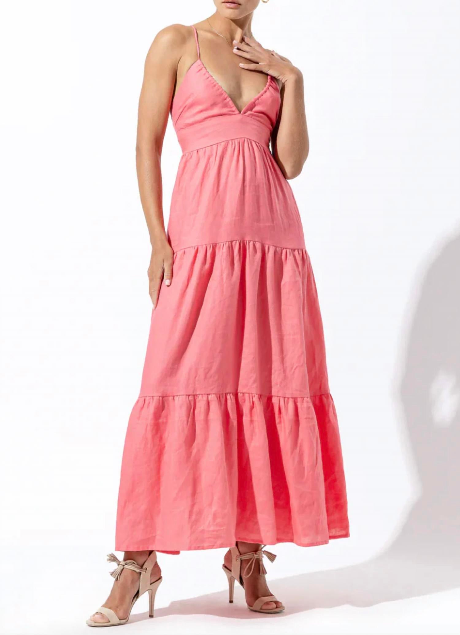 Lusana - Maya Linen Maxi Dress