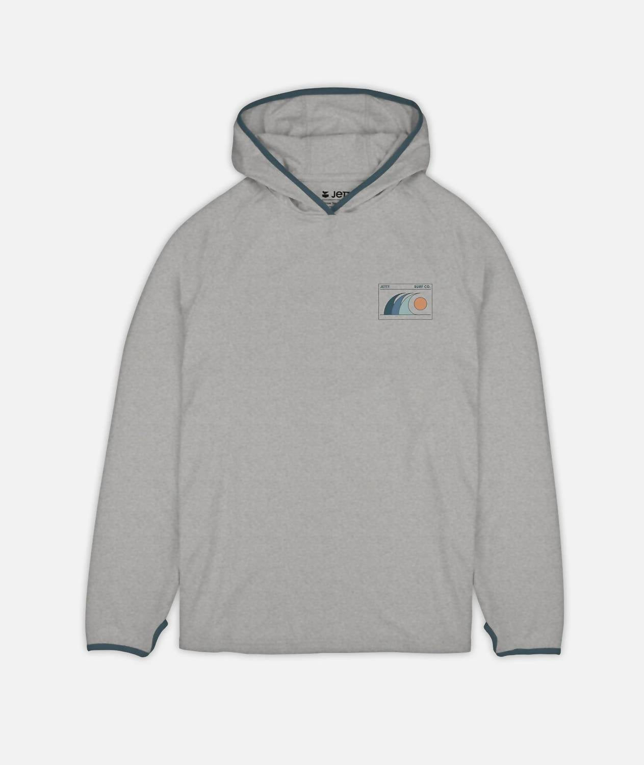 Jetty Men's Mahi Uv Tech Hoodie in grey - men's shirt