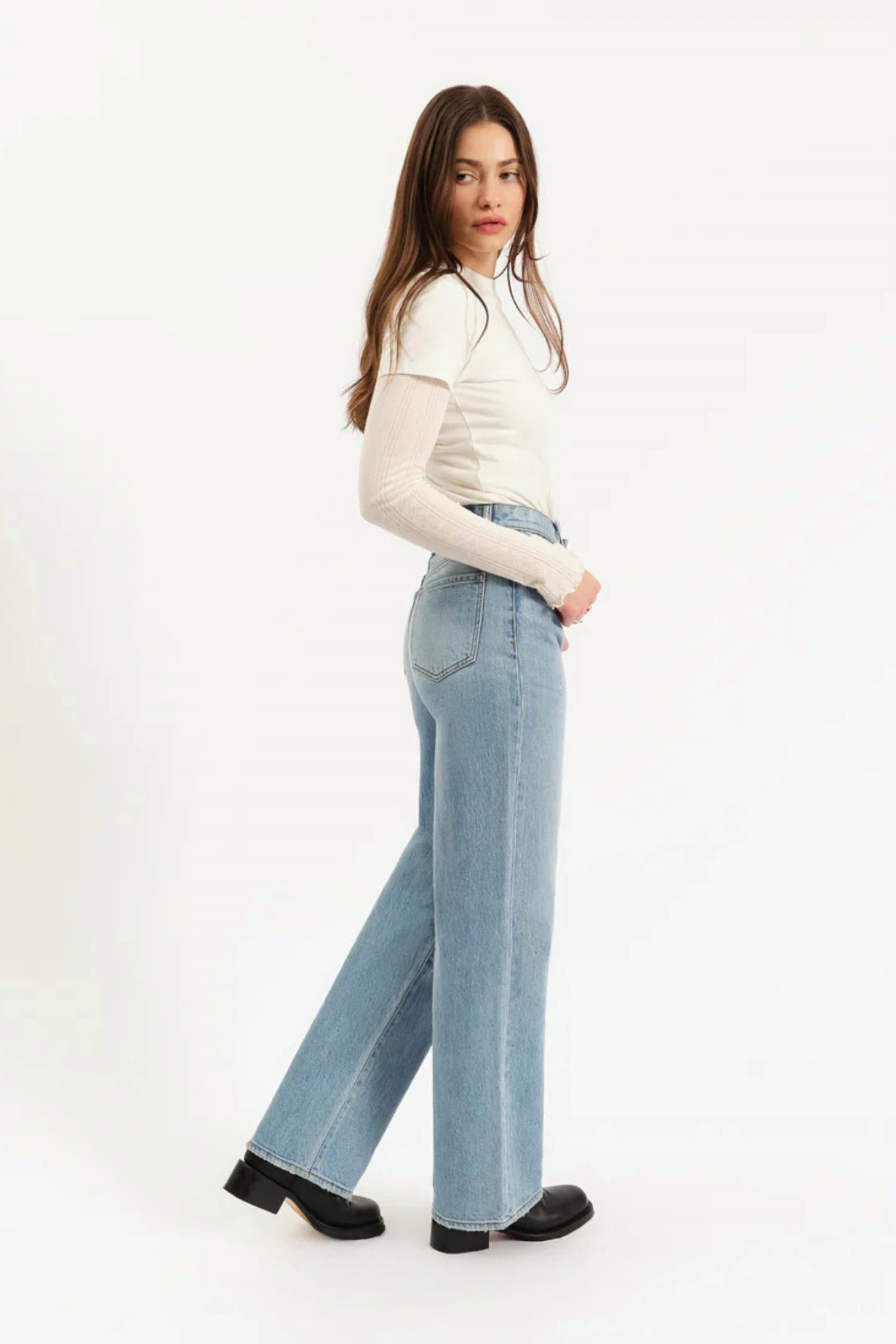 Daze - City High Rise Straight Jeans
