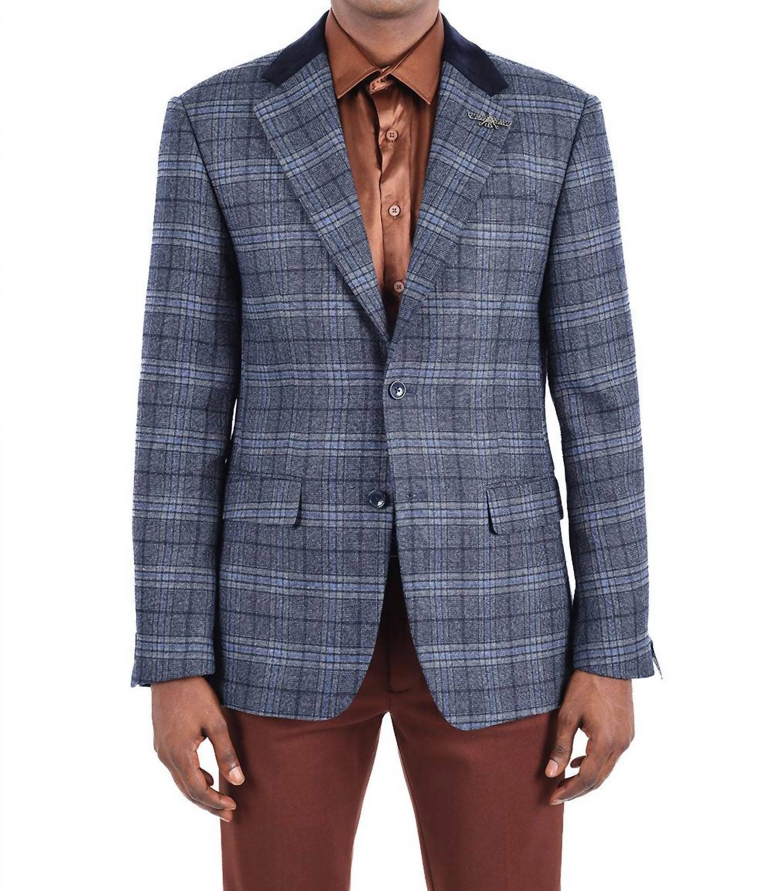Barabas - Quilted Plaid Blazer