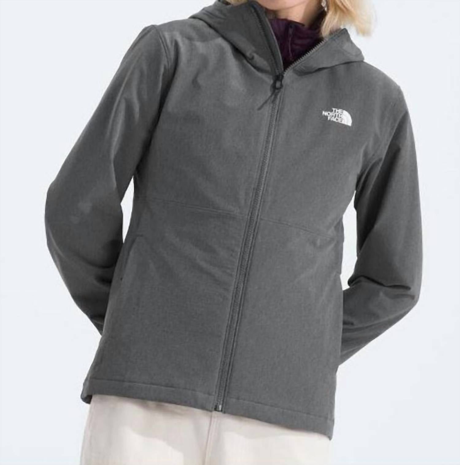 THE NORTH FACE Shelbe Raschel Hoodie in smoked pearl - women's top