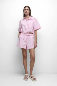 Simkhai - Ryett Short Sleeve Cropped Shirt