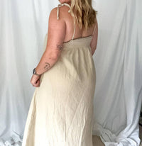 Miou Muse - Whisper Embroidered Gauze Knit Maxi Dress