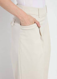 Lysse Mirabelle Pleated Wide Palazzo Pants in oat - women's pants - view 4