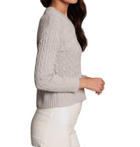 Alashan Cashmere - Hazel Lurex Cable V Neck Sweater
