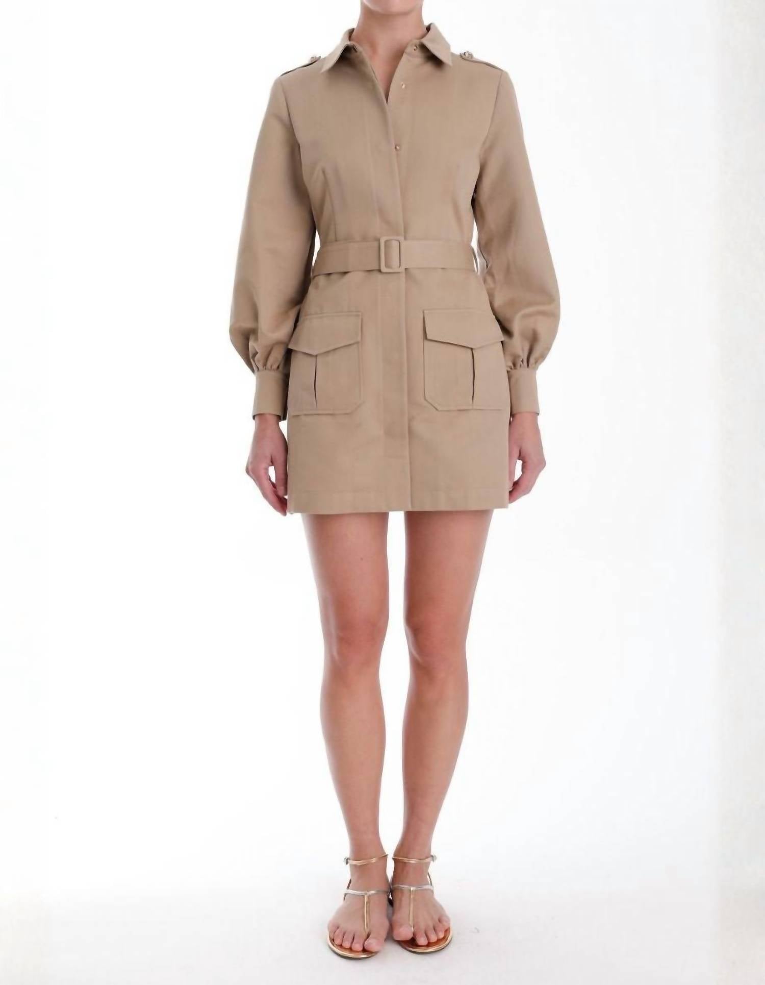 Karina Grimaldi - Tiffany Belted Mini Dress