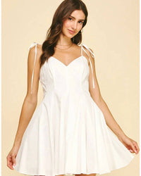 Pinch - Tie Shoulder Flare Mini Dress