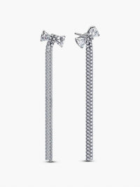 Pandora - Pavé Bow Drop Earrings