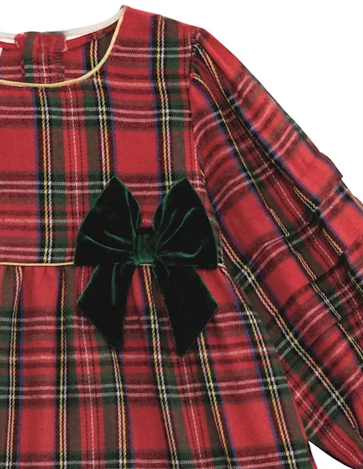 Mudpie - Girls Tartan Tier Dress
