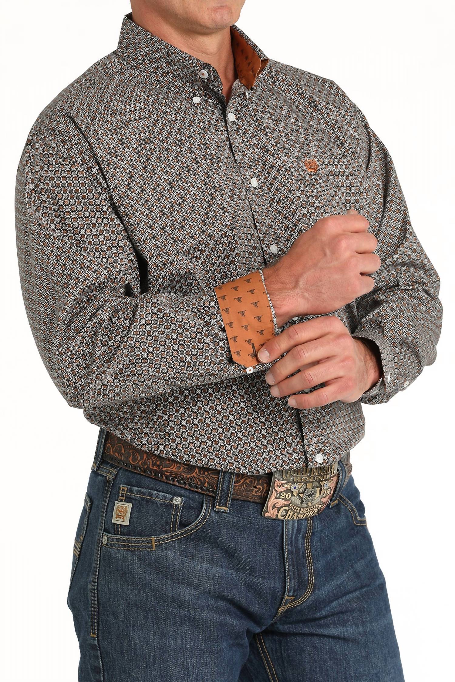 Cinch - Geometric Button Down Shirt