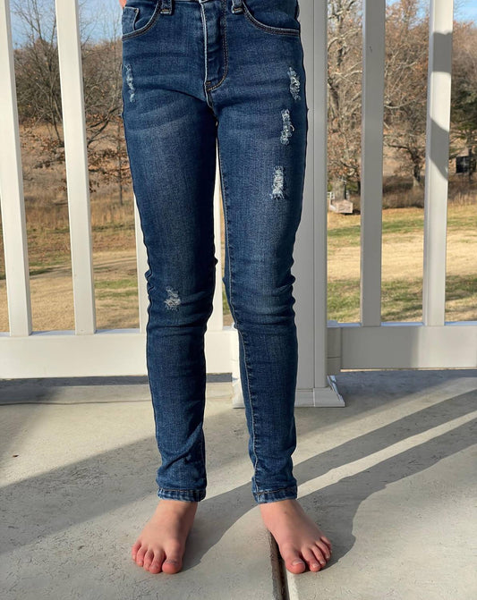 Lucky & Blessed - Girl's Mid Rise Skinny Jeans