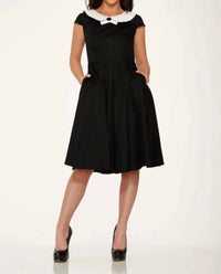 Orchid Bloom - Collar Swing Dress