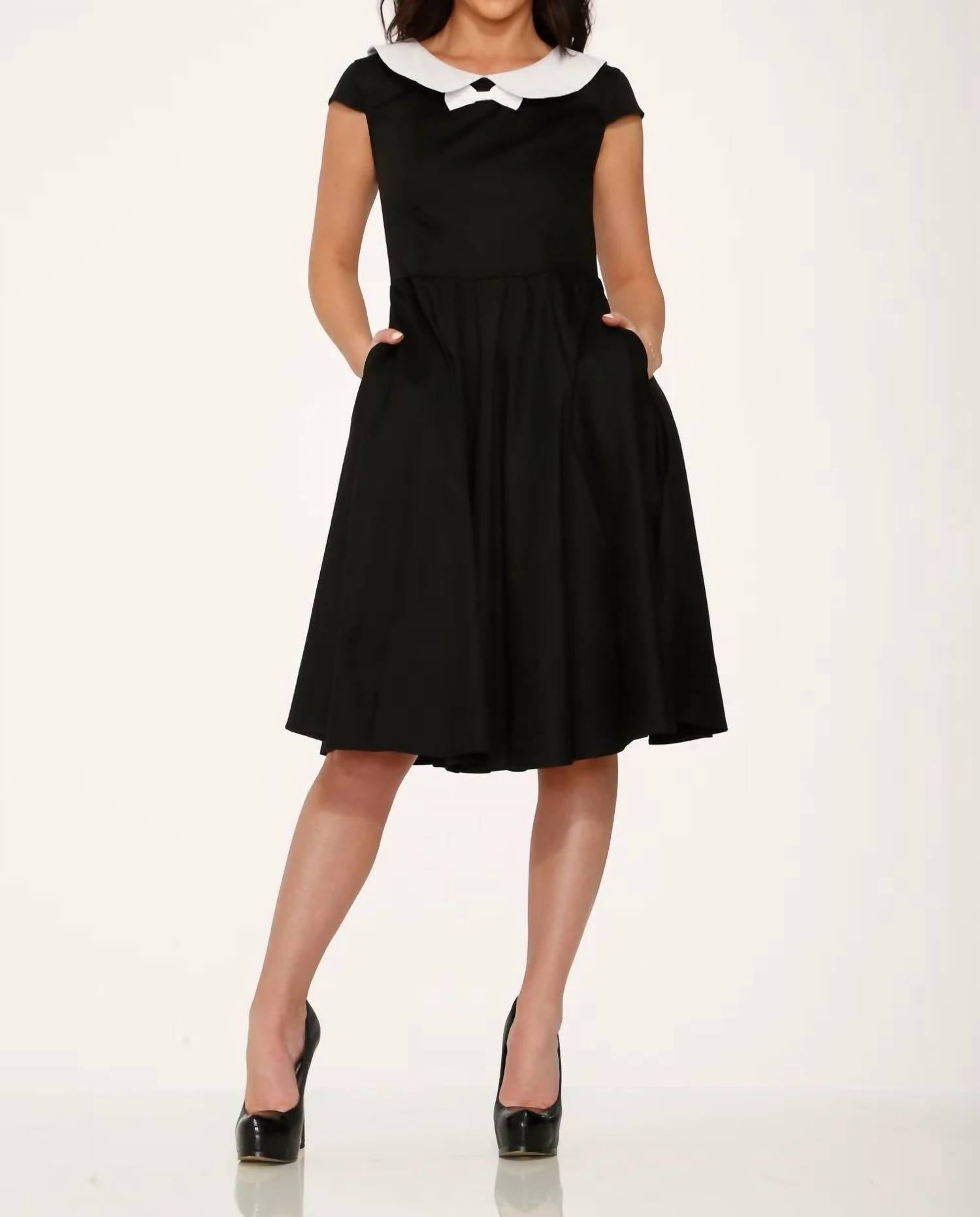 Orchid Bloom - Collar Swing Dress