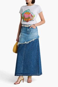 Mother Dual Ditcher Maxi Skirt in double whammy - women's skirt