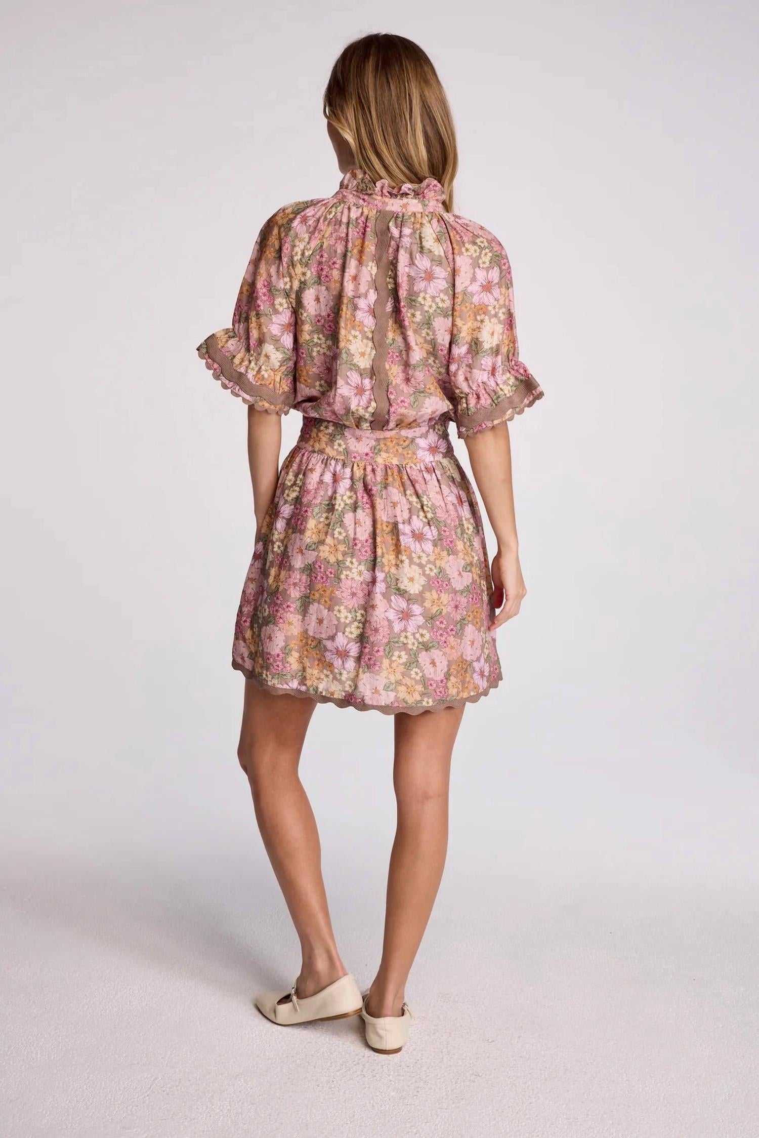 Sundays - Dusk Floral Evelyn Mini Dress