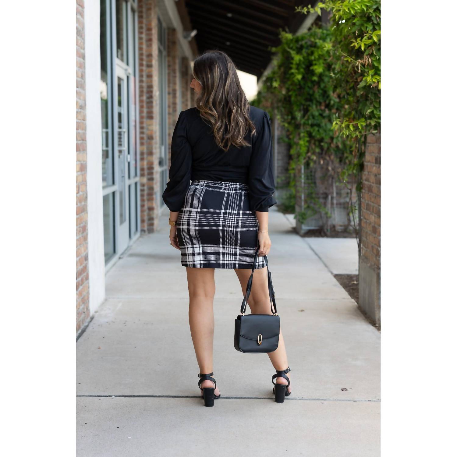Julia Rose - Amelia Plaid Jogger Skirt