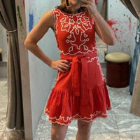 Karina Grimaldi - Embroidered Mini Dress