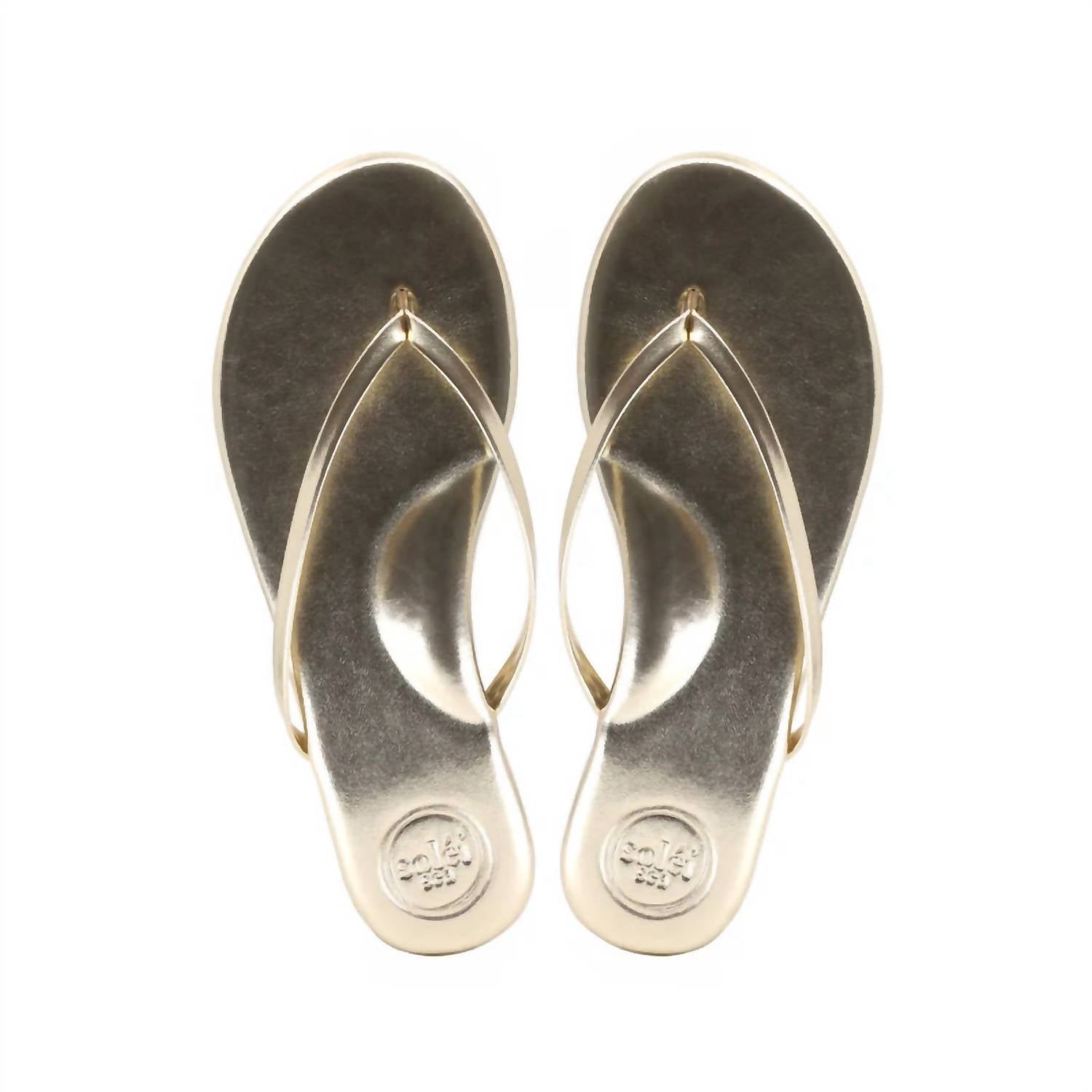 solei sea Women's Indie Classic Thin Strap Sandal in glinda gold - women's sandal - alternate view