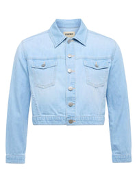 L'Agence - Koda Cropped Chambray Jacket