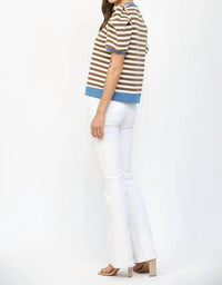 Fate - Made to Standout Stripe Puff Sleeve Top
