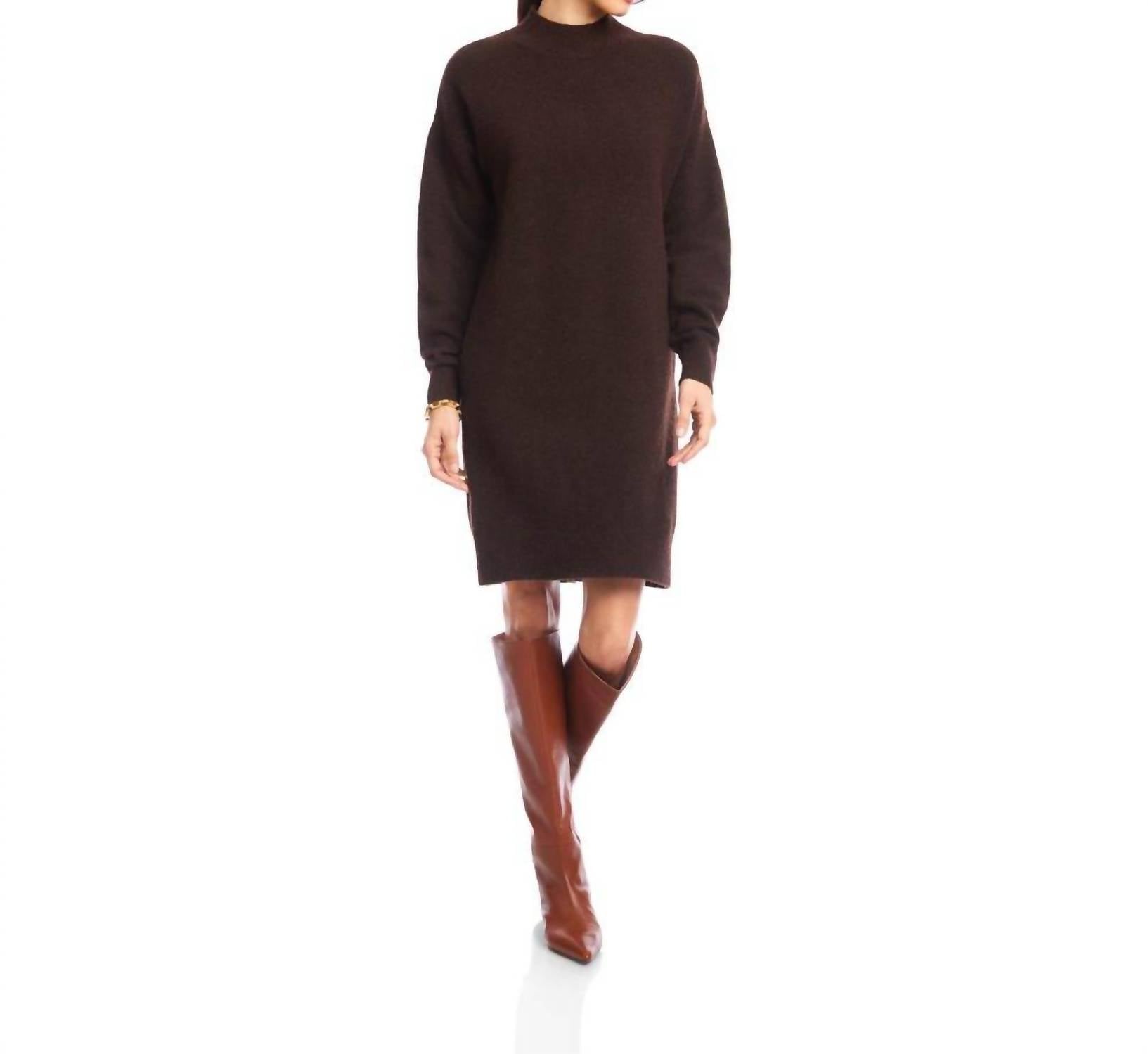 Karen Kane - Mock Neck Sweater Dress