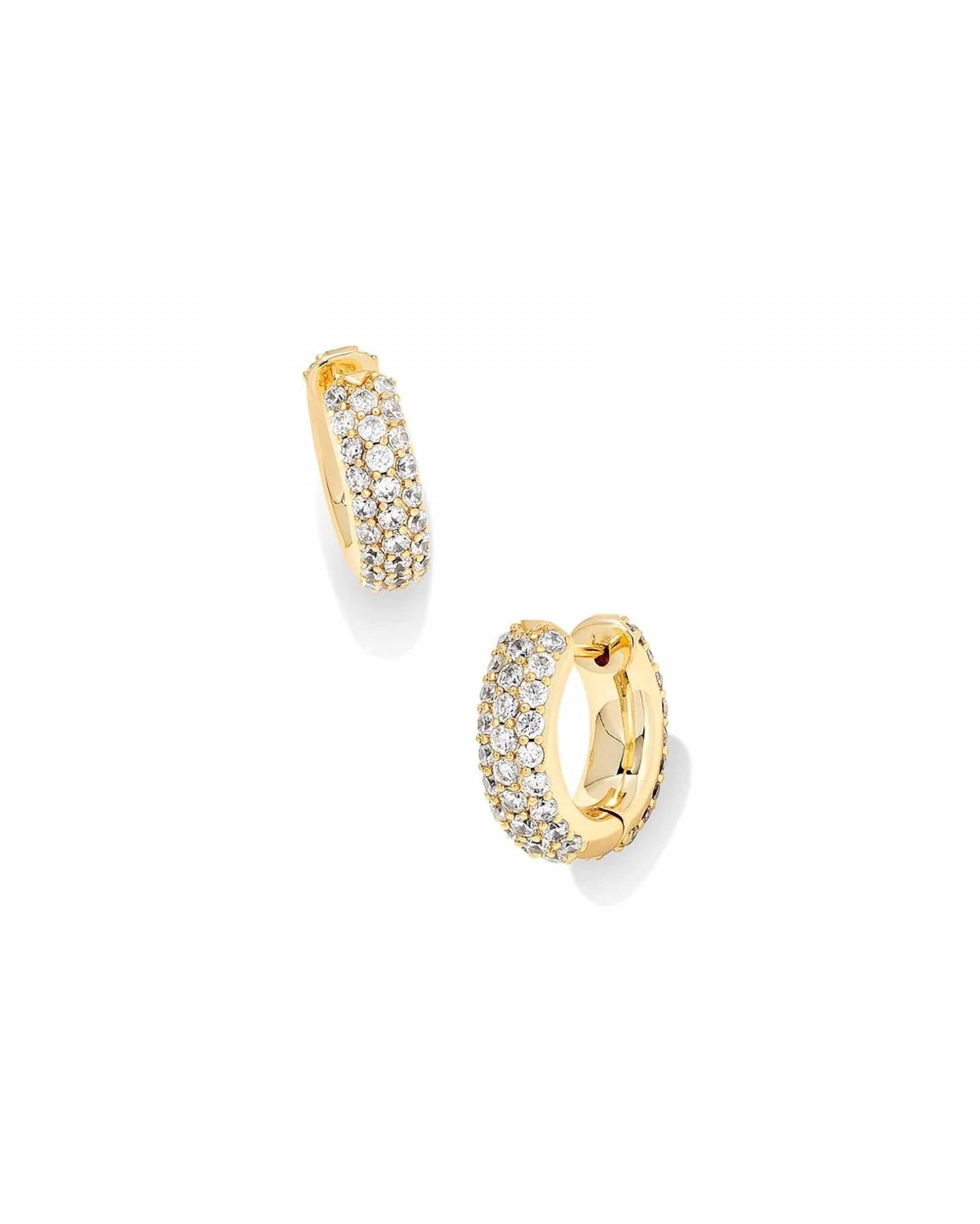 Kendra Scott - Women's Mikki Pave Huggie Earrings