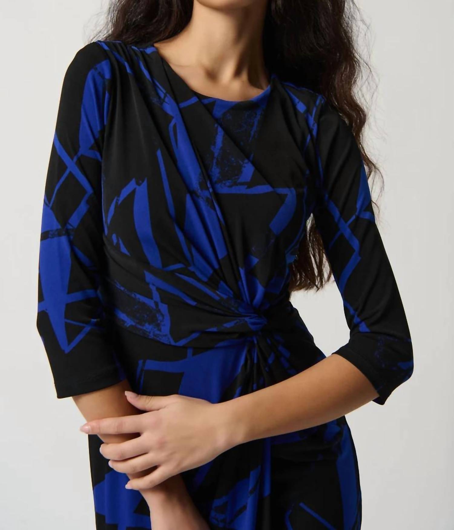 Joseph Ribkoff - FAUX WRAP DRESS
