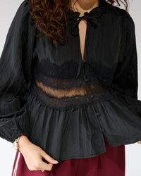 By Together - Stella Sheer Lace Detail Blouse
