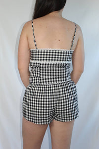 Sky To Moon - Gingham Lounge Top