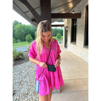 Save The Girls - Women's Clip & Go Phone Purse Crossbody Chain Strap Zippered Pouch