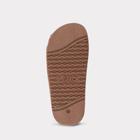 Lamo Women's Classic Apma Open Toe Wrap Flat - Wide in chestnut - women's flats - view 4